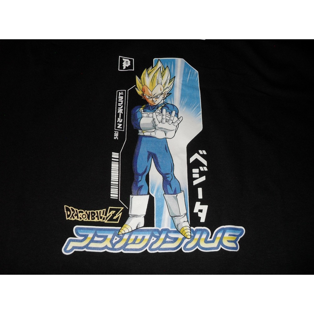 Dragon Ball Z Primitive Vegeta Super Saiyan‎ Blue T-Shirt Mens Large Fits Medium